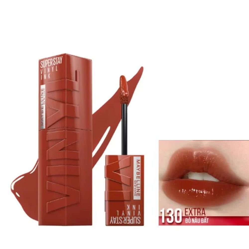 Thegioiskinfood.com - 64.2 Maybelline Super Stay Vinyl Ink - 130 Extra_ Đỏ Nâu Đất