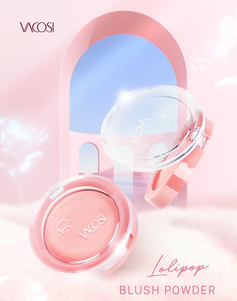 Phấn Má Hồng Bền Màu Vacosi Natural Studio Lolipop Blush Powder