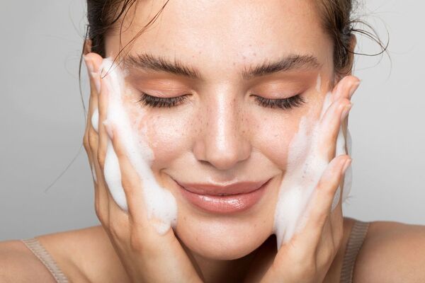Rửa mặt kỹ trước khi dùng kem dưỡng trắng da