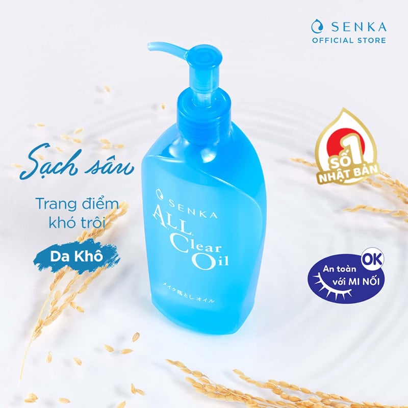 Dầu Tẩy Trang Làm Sạch Sâu Senka All Clear Oil 230ml