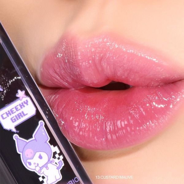 Son màu hồng tím tint bóng Custard Mauve