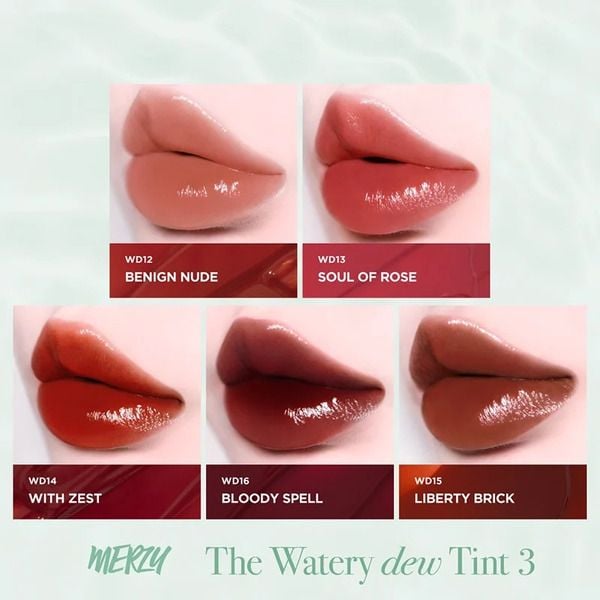 Son Tint Merzy The Watery Dew Tint dành cho thị trường Việt Nam