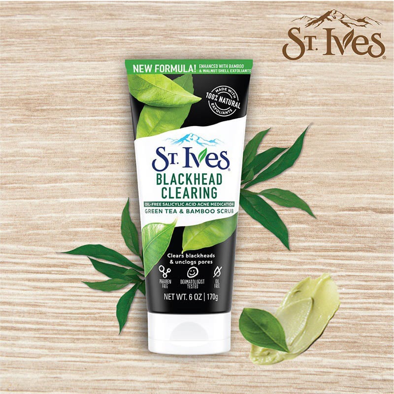 Sữa Rửa Mặt ST.IVES Tẩy Da Chết Chiết Xuất Thiên Nhiên