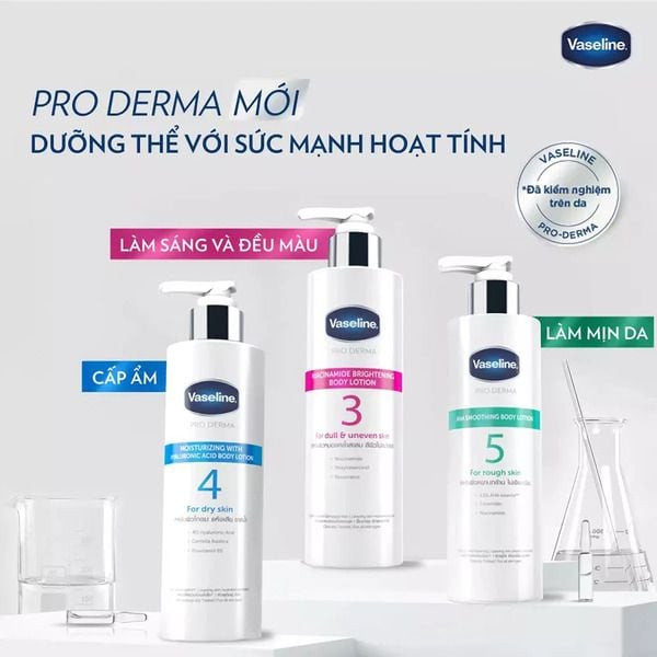 Sữa dưỡng thể Vaseline Pro Derma