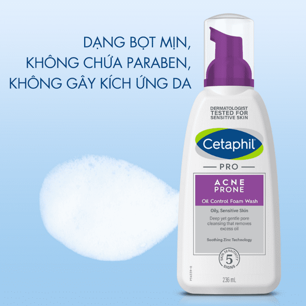 Sữa rửa mặt Cetaphil cho da dầu mụn 236ml