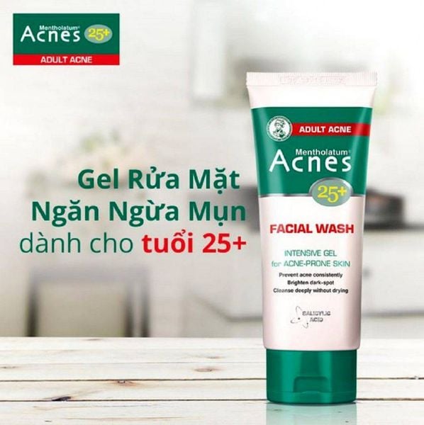 Sữa rửa mặt cho da mụn Acnes 25+ Facial Wash