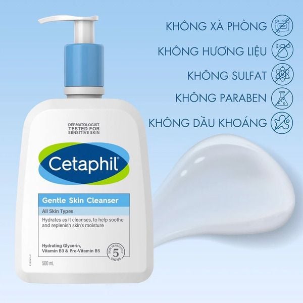 Sữa rửa mặt dành cho da hỗn hợp Cetaphil