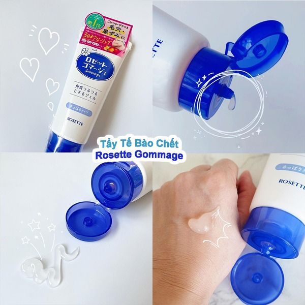 Tẩy da chết Rosette xanh cho mùi hương dễ chịu, không gây kích ứng