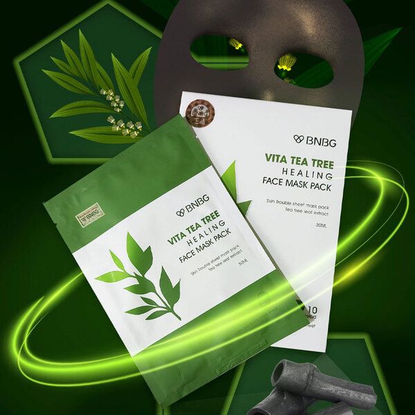 Mặt nạ thải độc chiết xuất tràm trà BNBG Vita Tea Tree Healing Face Mask Pack
