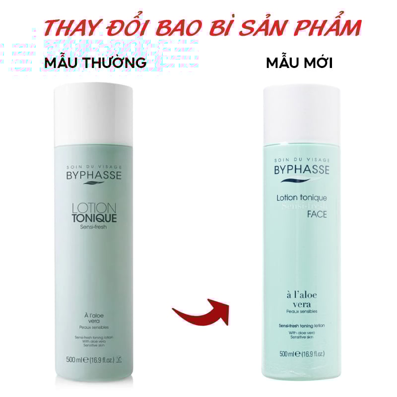 Nước Hoa Hồng Làm Sạch Ẩm Mịn Da Byphasse Lotion Tonique Douceur Face 500ml