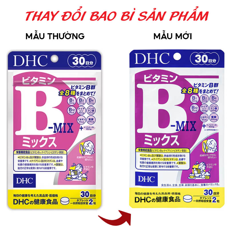 [GÓI 60 VIÊN /30 NGÀY] Viên Uống Vitamin B Tổng Hợp, Hỗ Trợ Tăng Cường Và Bảo Vệ Sức Khỏe DHC Vitamin B Mix