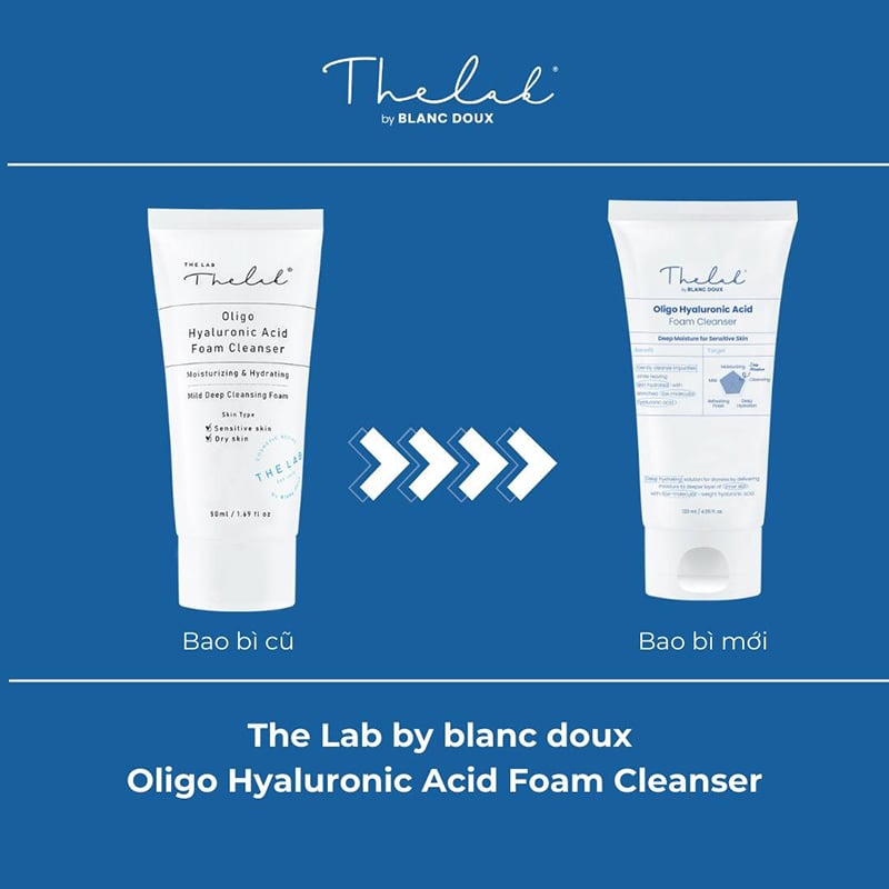 thegioiskinfood.com - Sữa Rửa Mặt Tạo Bọt, Làm Sạch Sâu, Dưỡng Ẩm THE LAB Oligo Hyaluronic Acid Foam Cleanser 120ml