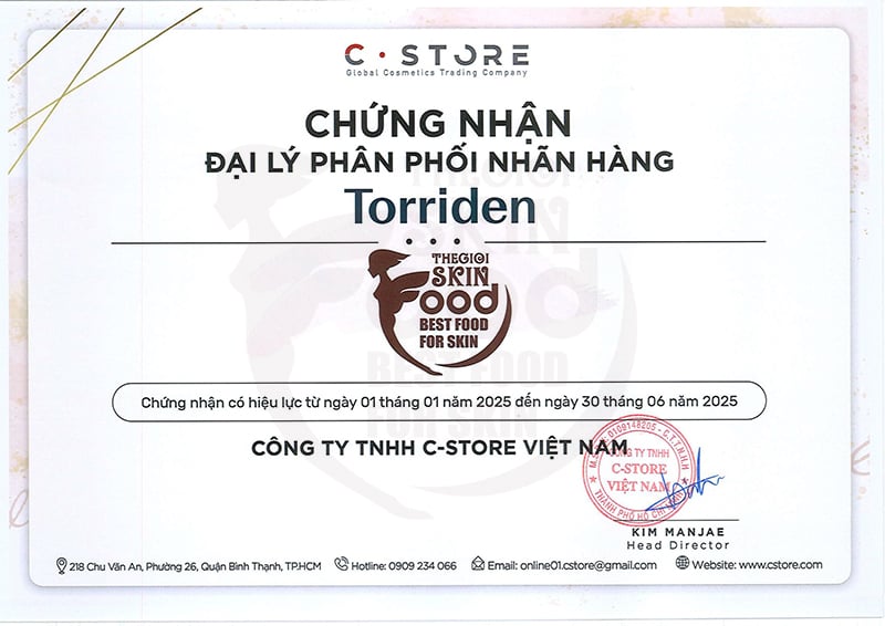 thegioiskinfood.com - chứng nhận