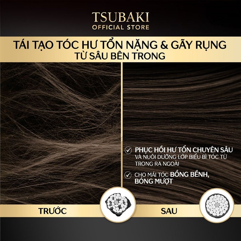 Mặt Nạ Tóc Cao Cấp Phục Hồi Hư Tổn Tsubaki Premium Repair Mask 180g