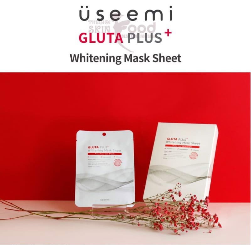 Mặt Nạ Hỗ Trợ Dưỡng Trắng Da Hàn Quốc Useemi Gluta Plus Whitening Mask 25g