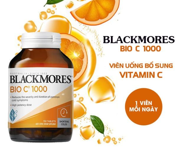 Viên dưỡng da Blackmores Bio C 1000mg bổ sung Vitamin C