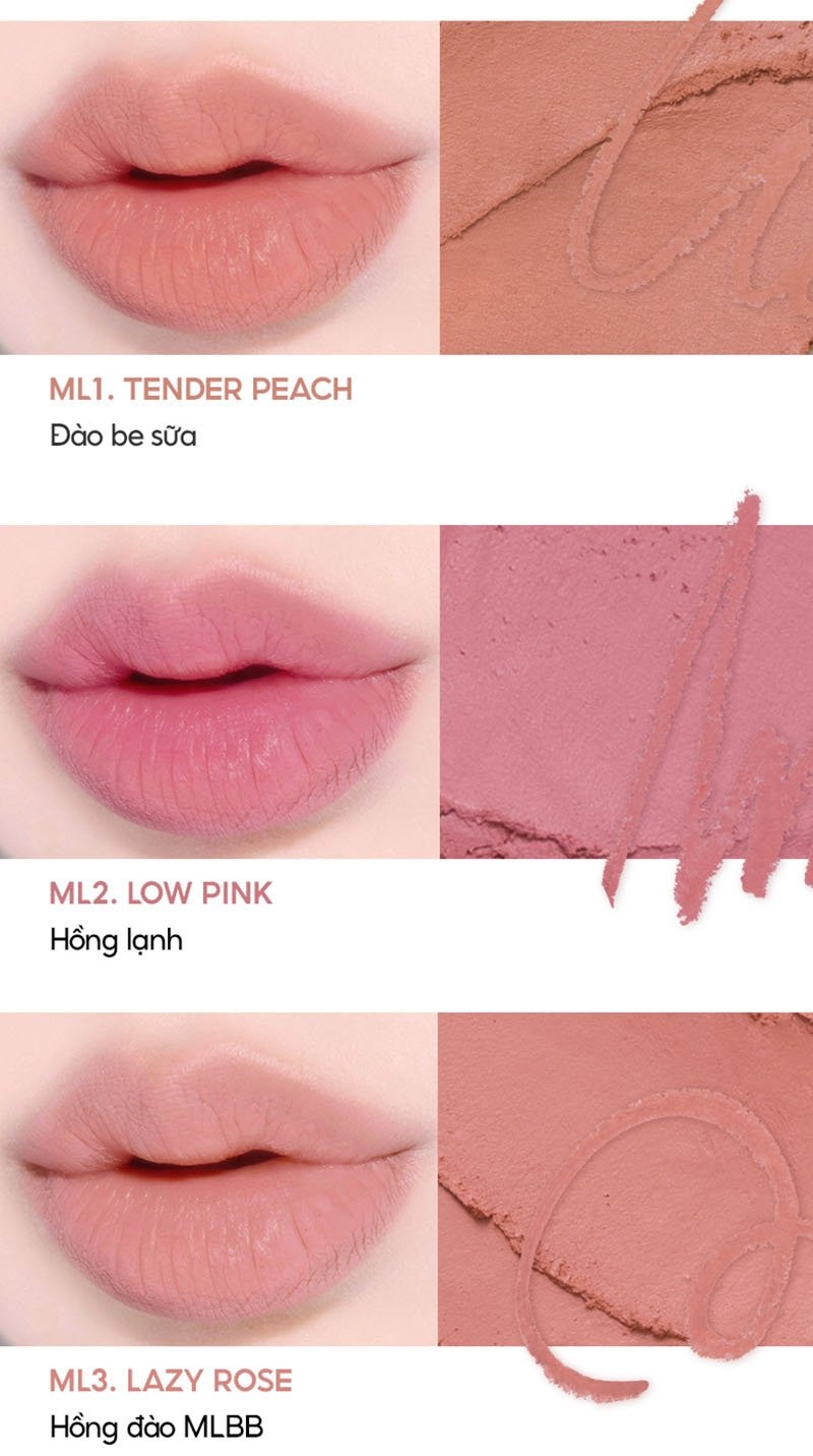 Chì Kẻ Viền Môi Mịn Lì, Đa Năng Merzy Mood Over Smudging Lip Pencil 0.9g