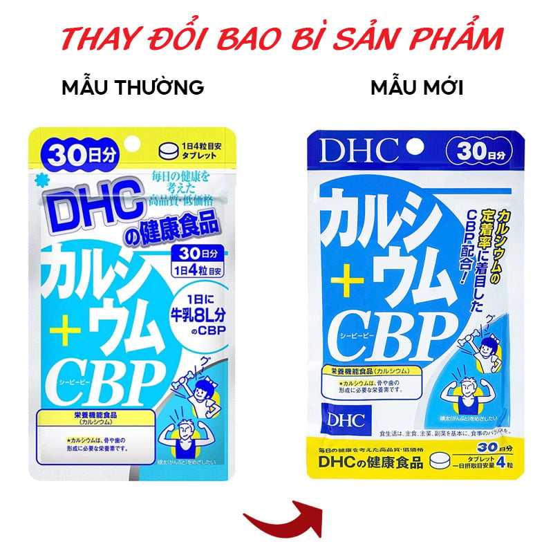 Viên Uống Canxi Giúp Xương Chắc Khỏe DHC Calcium + CBP