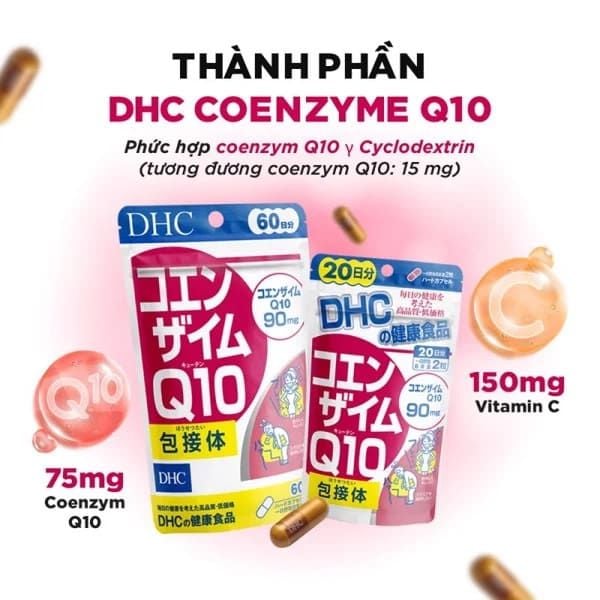 Viên uống chống lão hóa da DHC Nhật Bản Coenzyme Q10