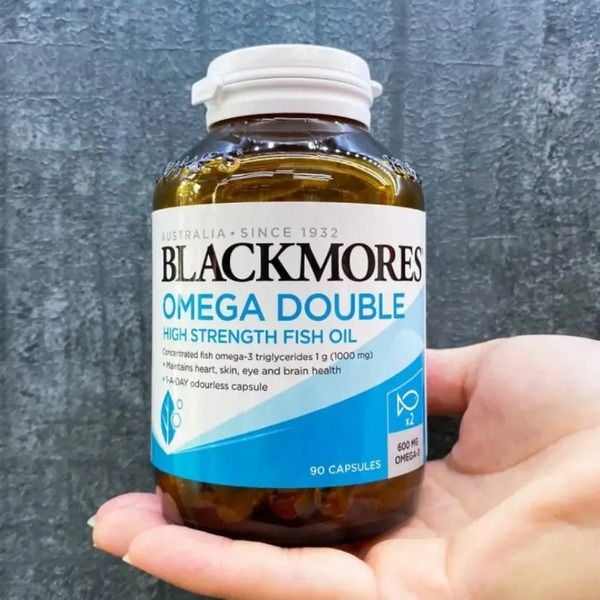 Viên uống dầu cá Blackmores Omega Double High Strength Fish Oil