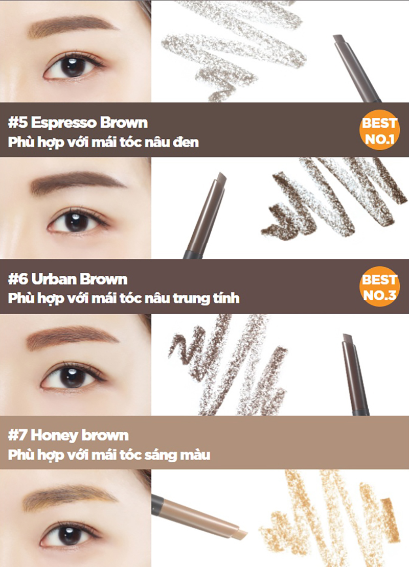 Chì kẻ mày Innisfree Auto Eyebrow Pencil 0.3g