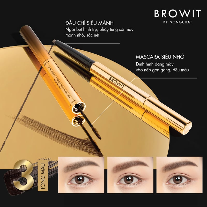 Browit Ultra Fine Duo Eyebrow Pencil & Mascara