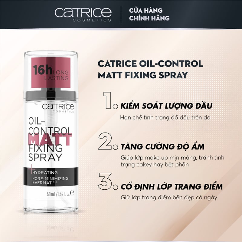 Catrice Oil-Control Matt Fixing Spray 50ml