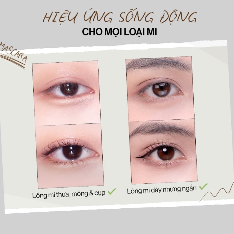 Mascara Làm Cong, Dài Mi, Lâu Trôi, Thuần Chay Glamrr Q Vegan Super Stay Mascara