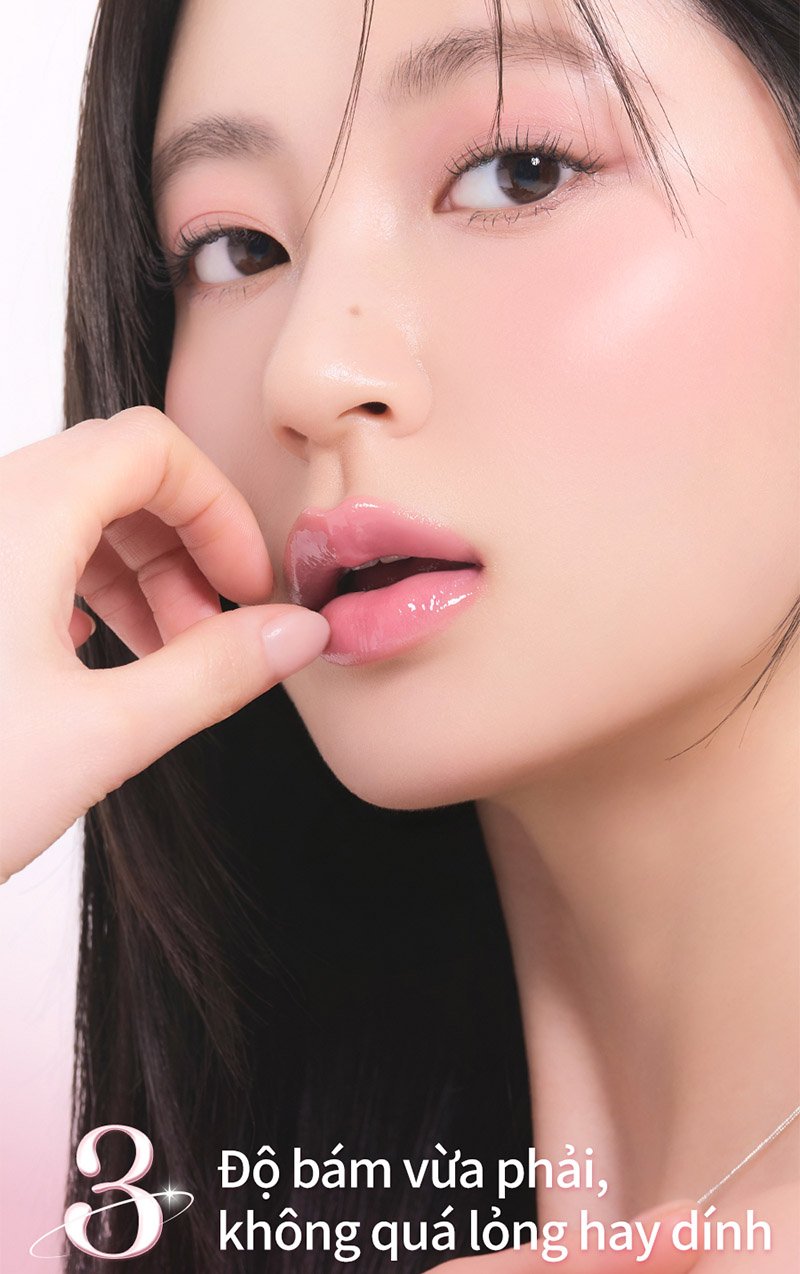 thegioiskinfood.com - Son Bóng Cho Môi Căng Mọng, Mềm Mịn Romand Glasting Color Gloss 4g