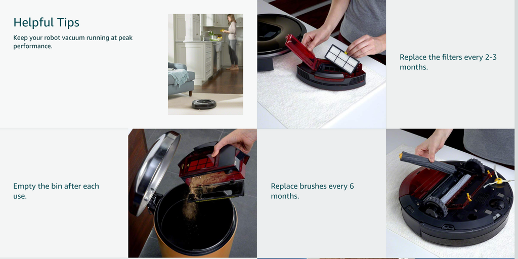 Bộ phụ kiện thay thế I-Clean dành cho iRobot Roomba 800 & 900 Series