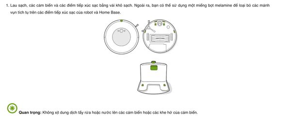 Hướng dẫn sử dụng iRobot Roomba