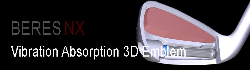 Công nghệ Vibration Absorption Resin 3D Emblem của Bộ gậy sắt BE-NX | Honma