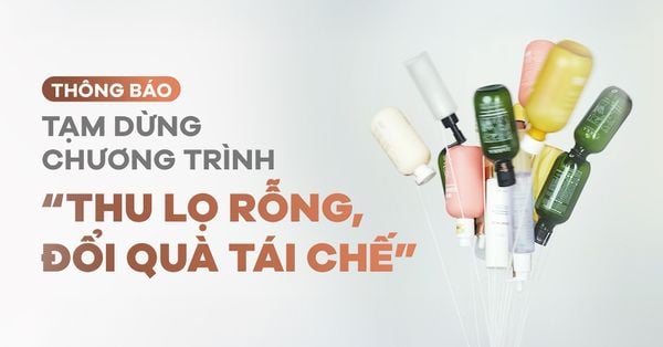 DỪNG CHƯƠNG TRÌNH THU CHAI NHỰA NHẬN ĐẾ LÓT LY