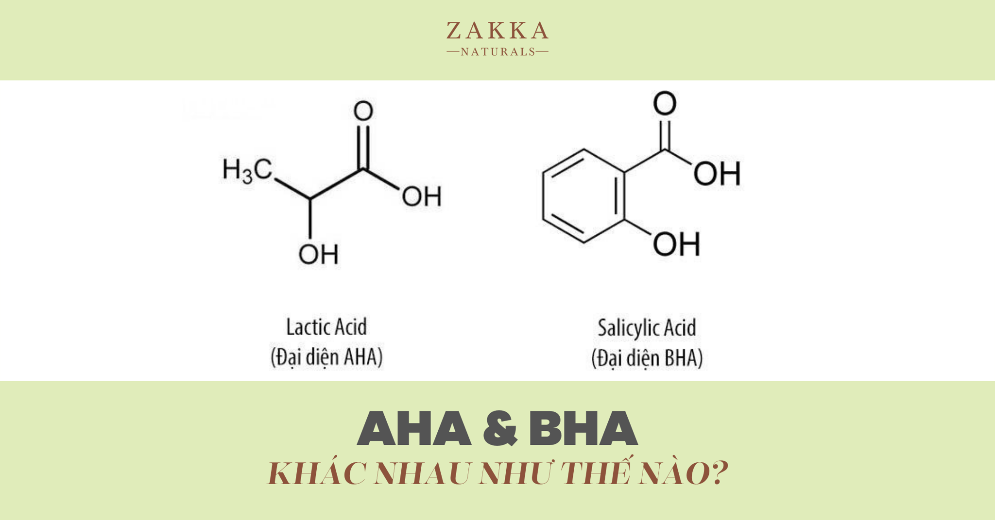 AHA và BHA: Khác nhau như thế nào?