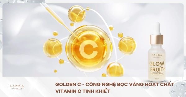 Golden C - Công nghệ bọc vàng hoạt chất Vitamin C tinh khiết