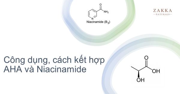 Kết hợp Niacinamide và AHA có tác dụng gì và dùng thế nào?