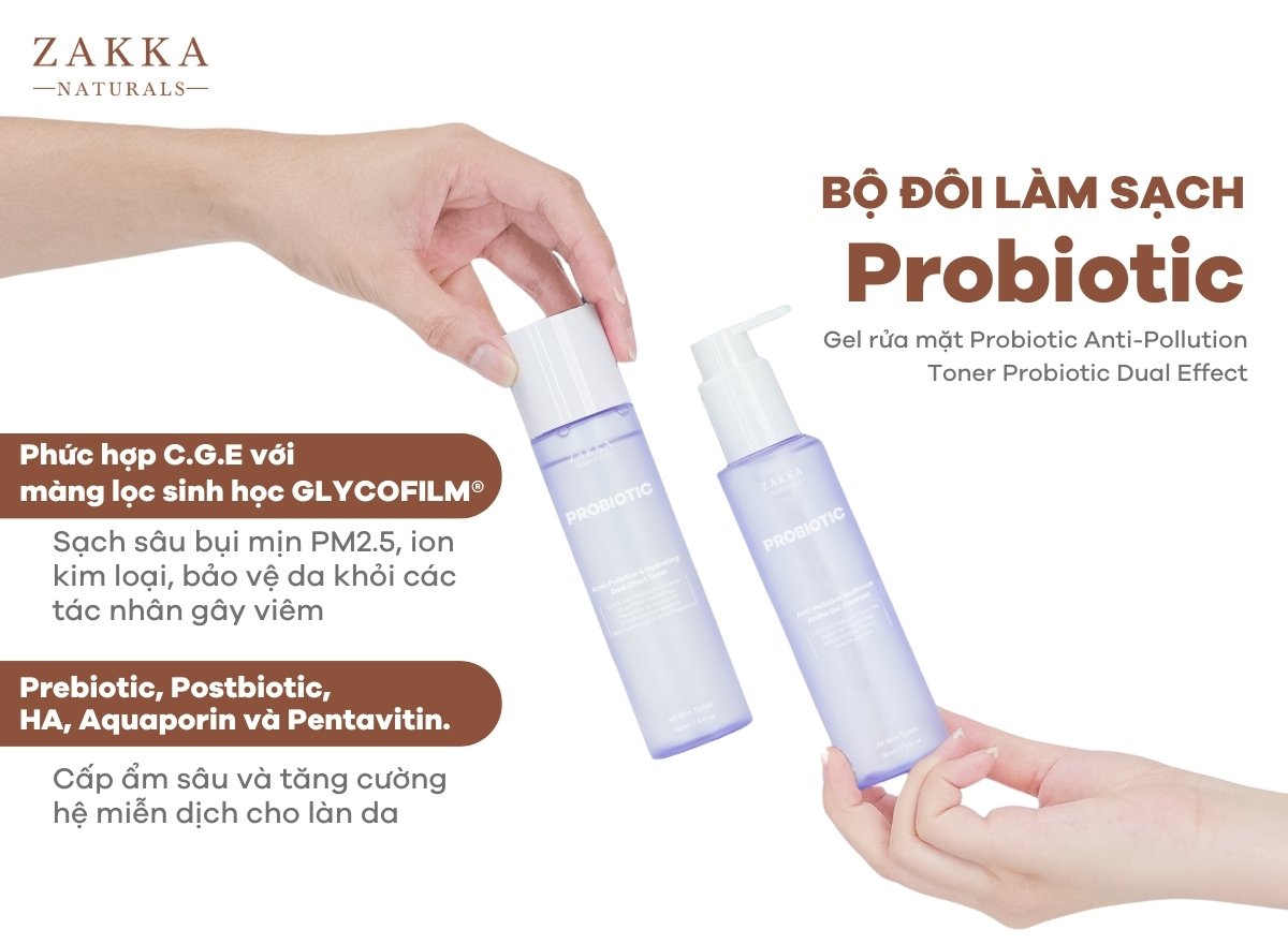 Bộ đôi làm sạch da Probiotic sau peel