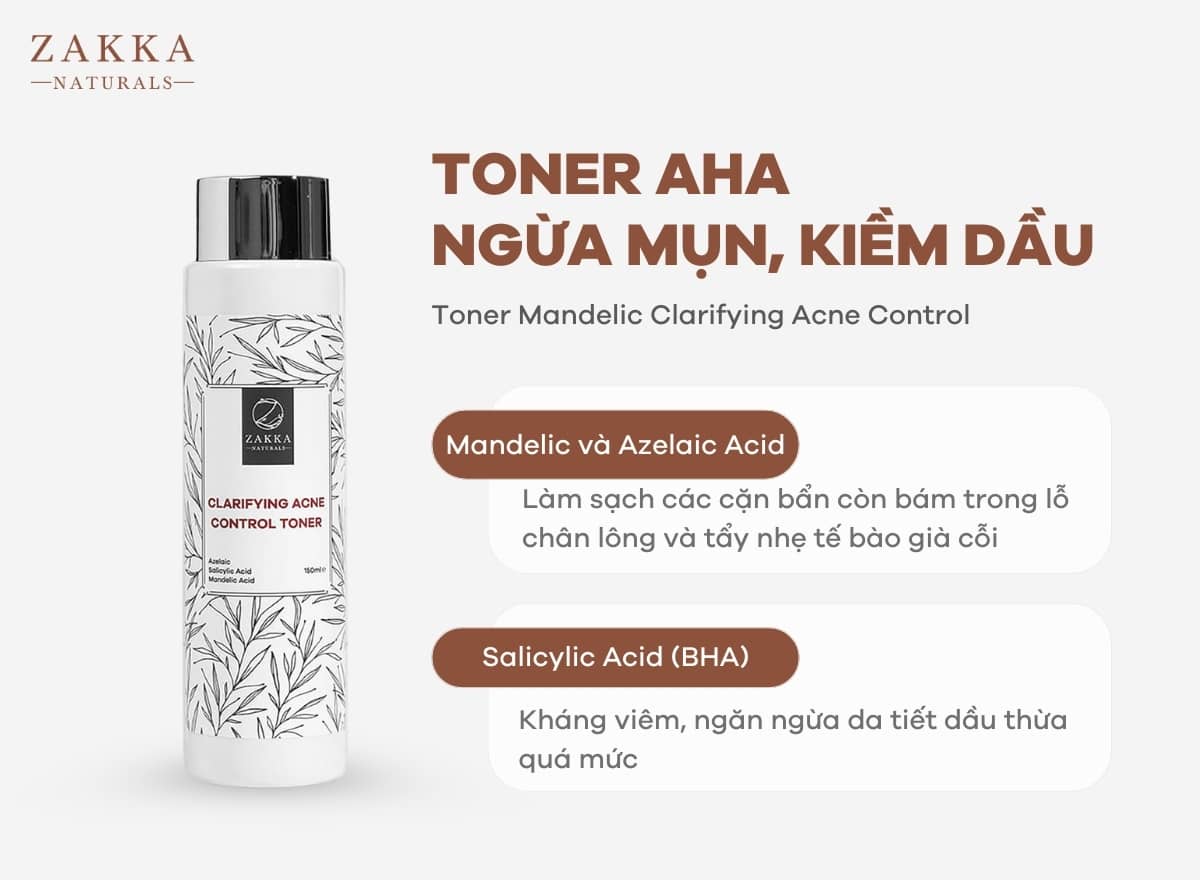 Toner AHA Zakka - Toner Clarifying Acne Control
