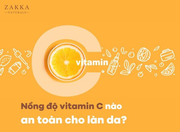 Nồng độ Serum Vitamin C an toàn cho làn da