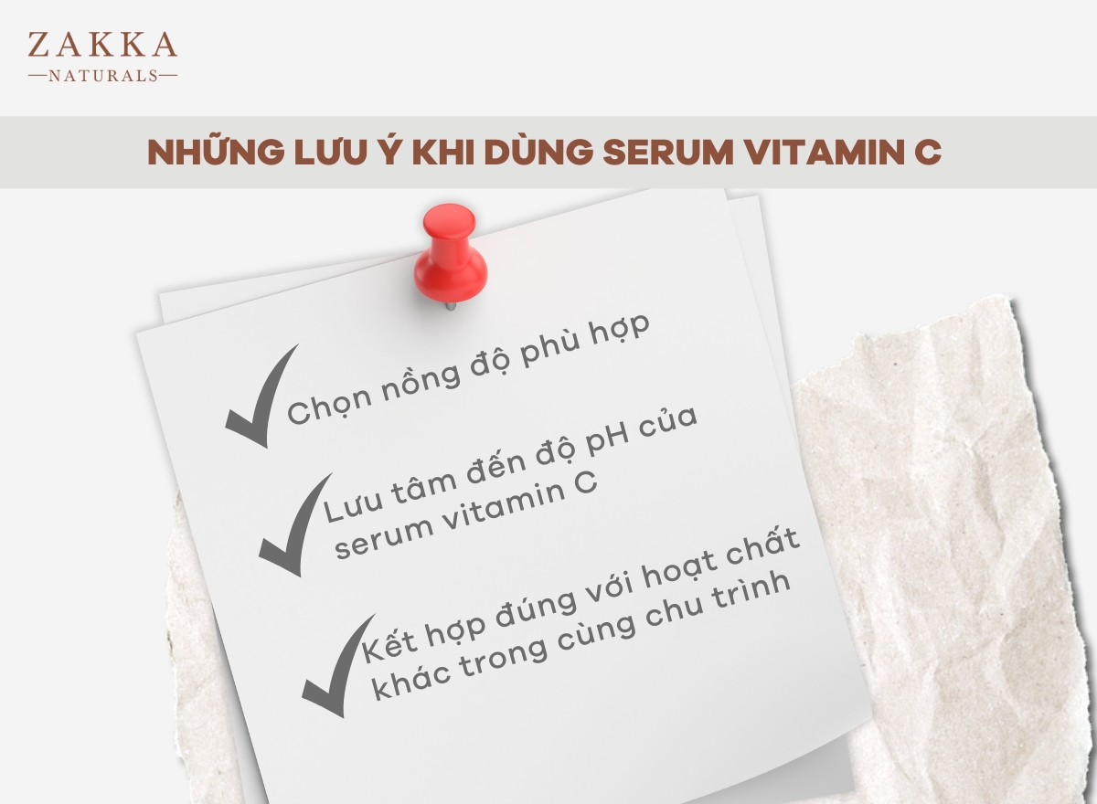 [Quan trọng] Những lưu ý khi dùng Serum Vitamin C cần ghi nhớ