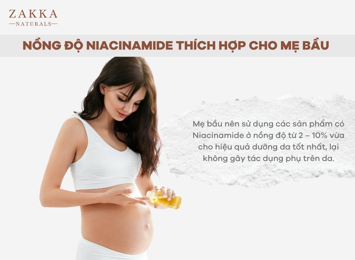 Niacinamide dùng cho bà bầu có được không và cách sử dụng như thế nào?