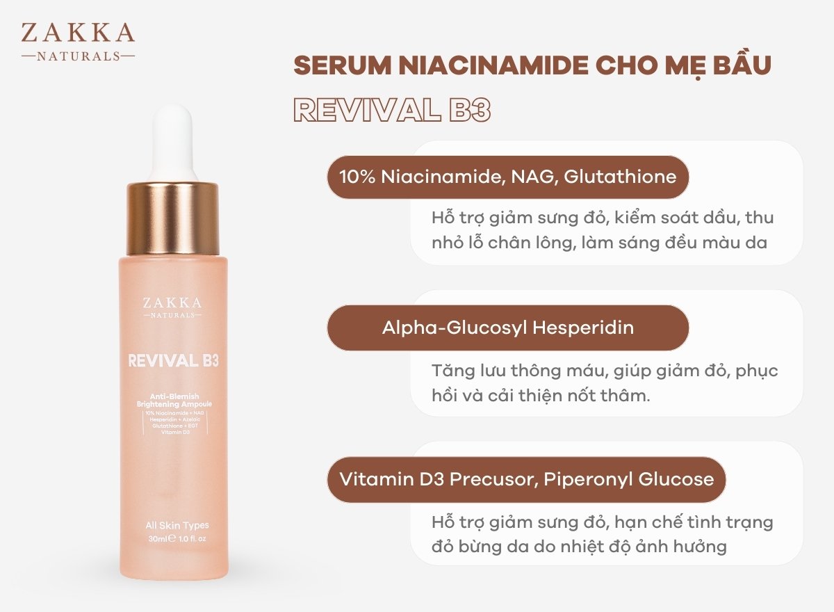 Niacinamide dùng cho bà bầu có được không và cách sử dụng như thế nào?
