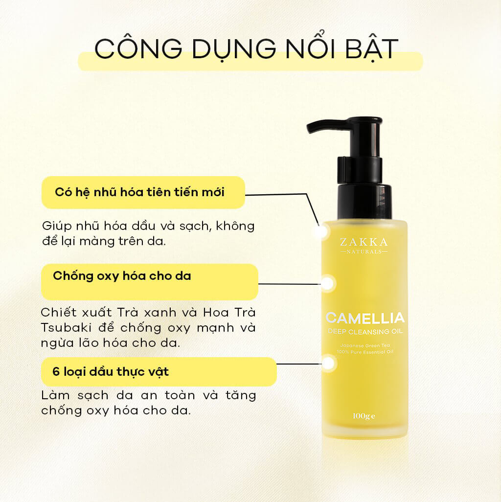 Dầu Tẩy Trang Làm Sạch Sâu Camellia Deep Cleansing Oil