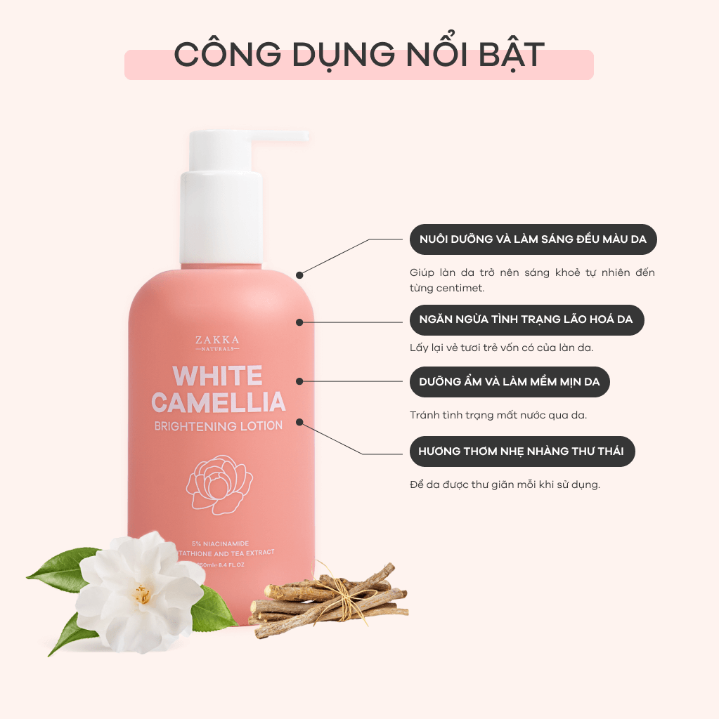 LOTION TRẮNG SÁNG DA CAMELLIA