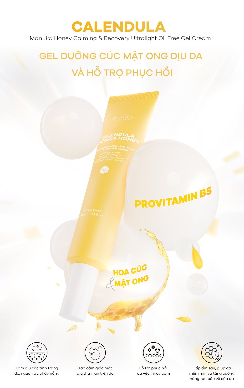 [MỞ BÁN CHÍNH THỨC GEL DƯỠNG CÚC MẬT ONG] PHIÊN BẢN CẢI TIẾN MỚI TỪ GEL CREAM B5