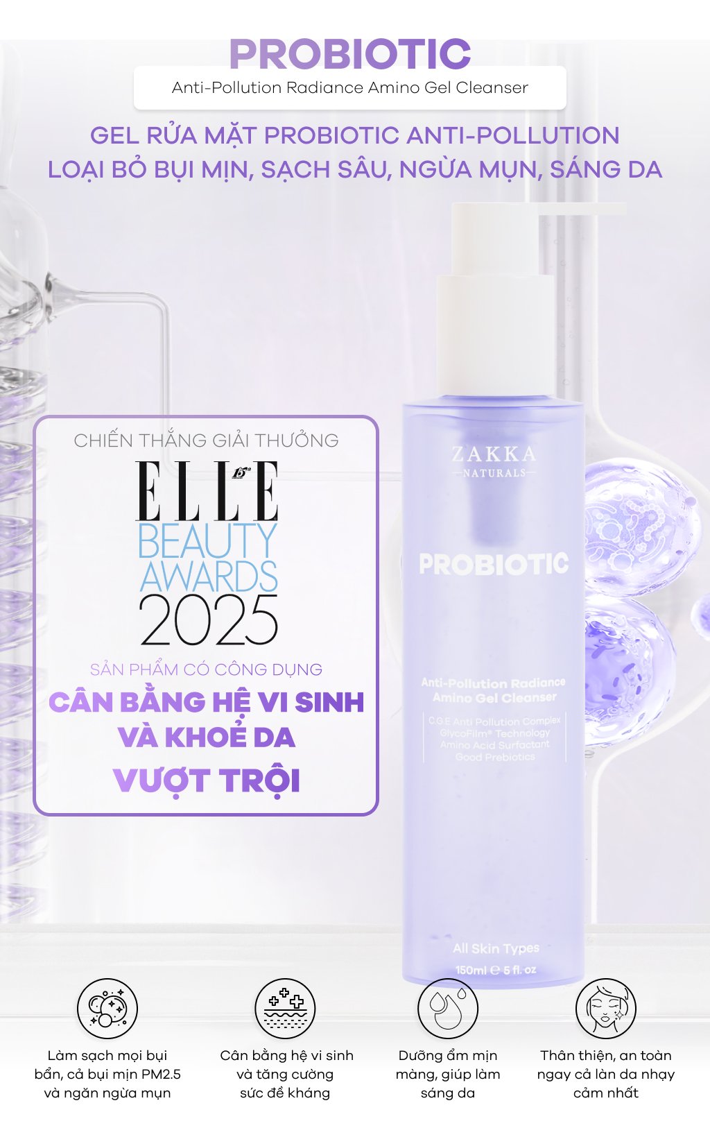 SỮA RỬA MẶT LỢI KHUẨN PROBIOTIC ANTI-POLLUTION