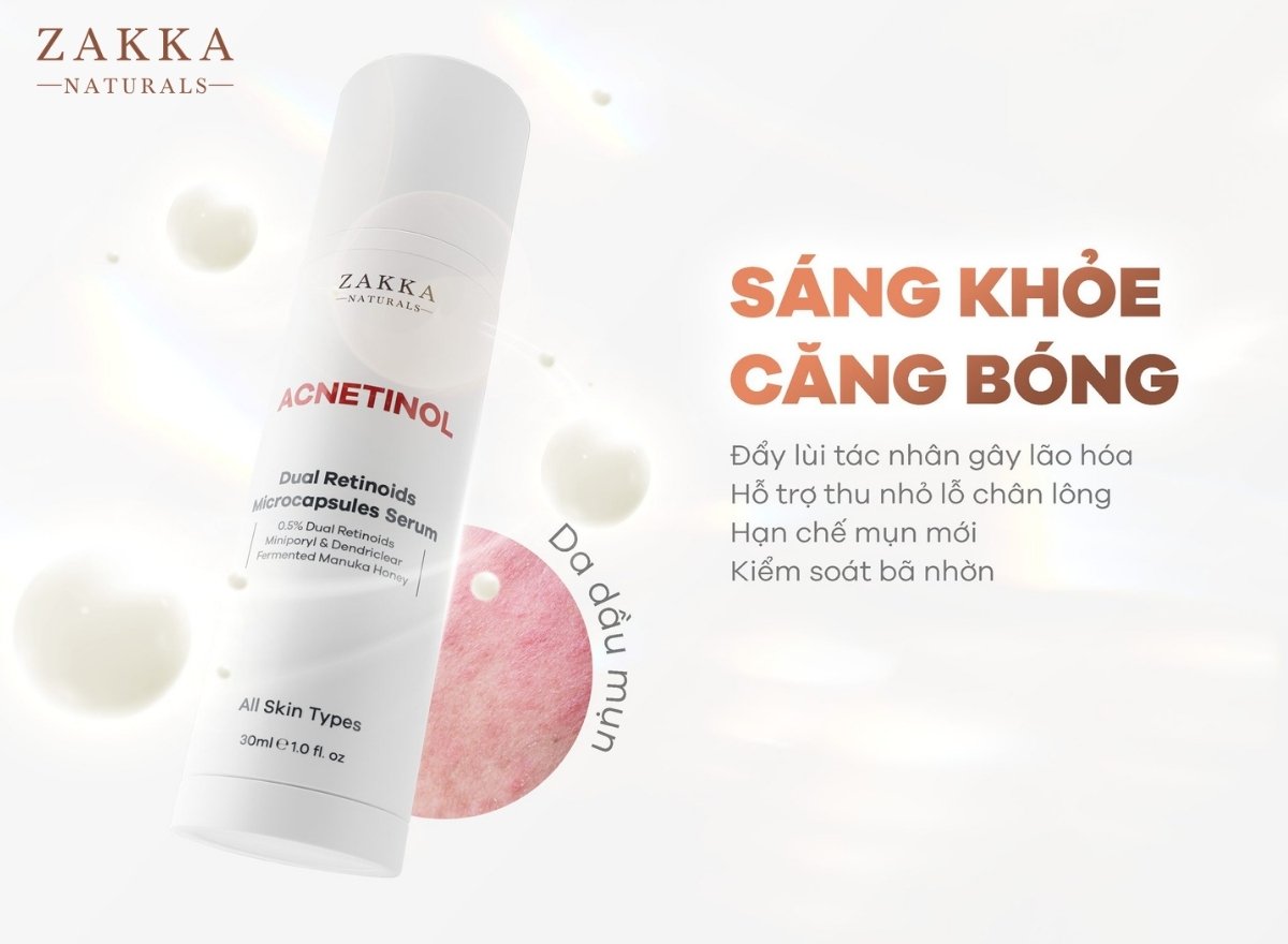 Retinol Trị Mụn? Cách Dùng Retinol Cho Người Mới Bắt Đầu?