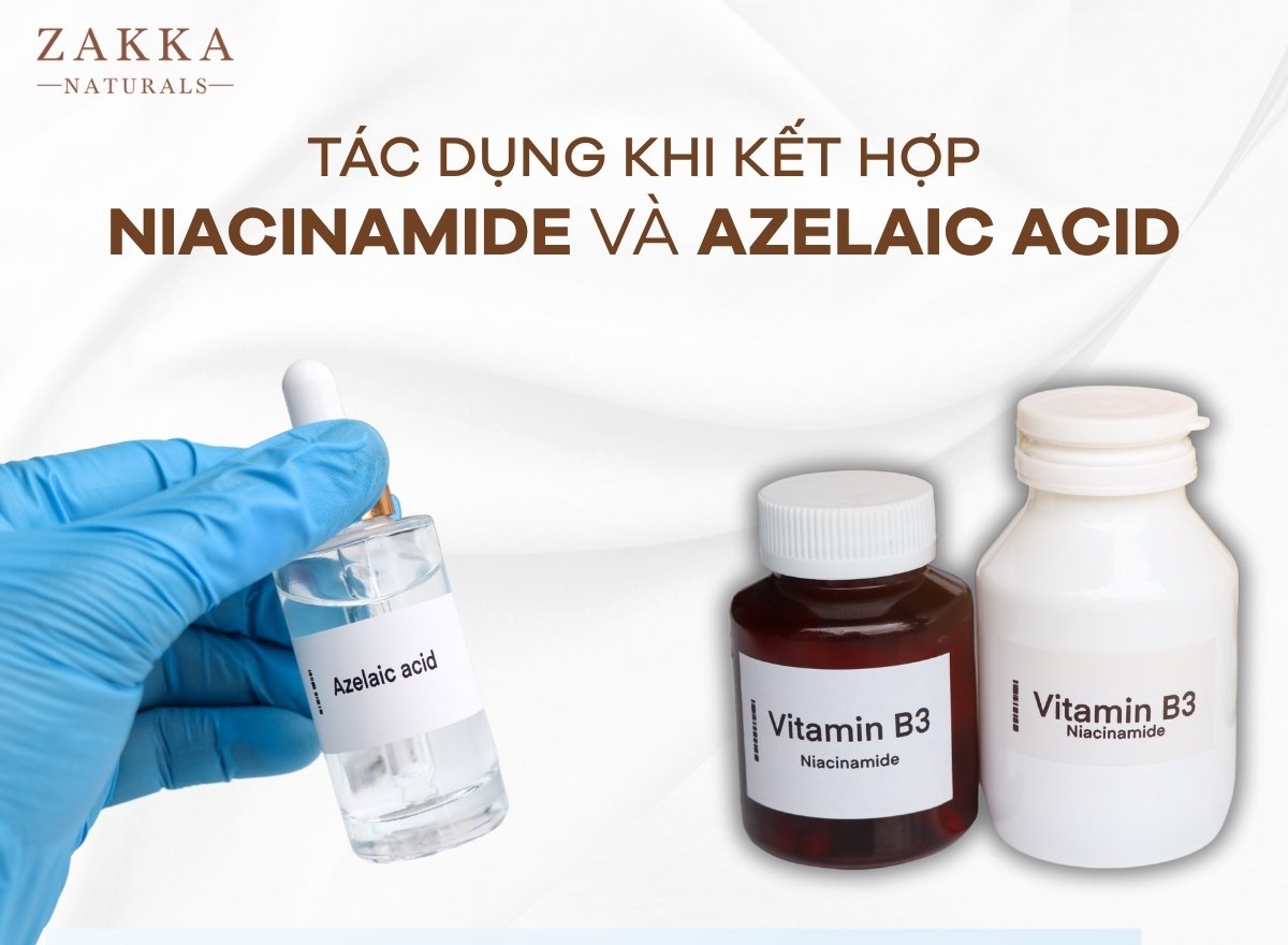 Kết hợp Niacinamide và Azelaic Acid: tác dụng, cách dùng