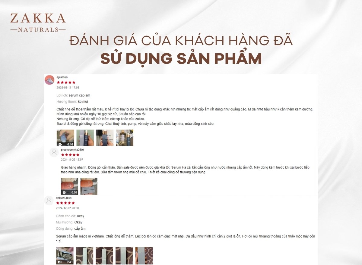 Review Serum HA Zakka - Giải Pháp Cấp Ẩm Đa Tầng Cho Da