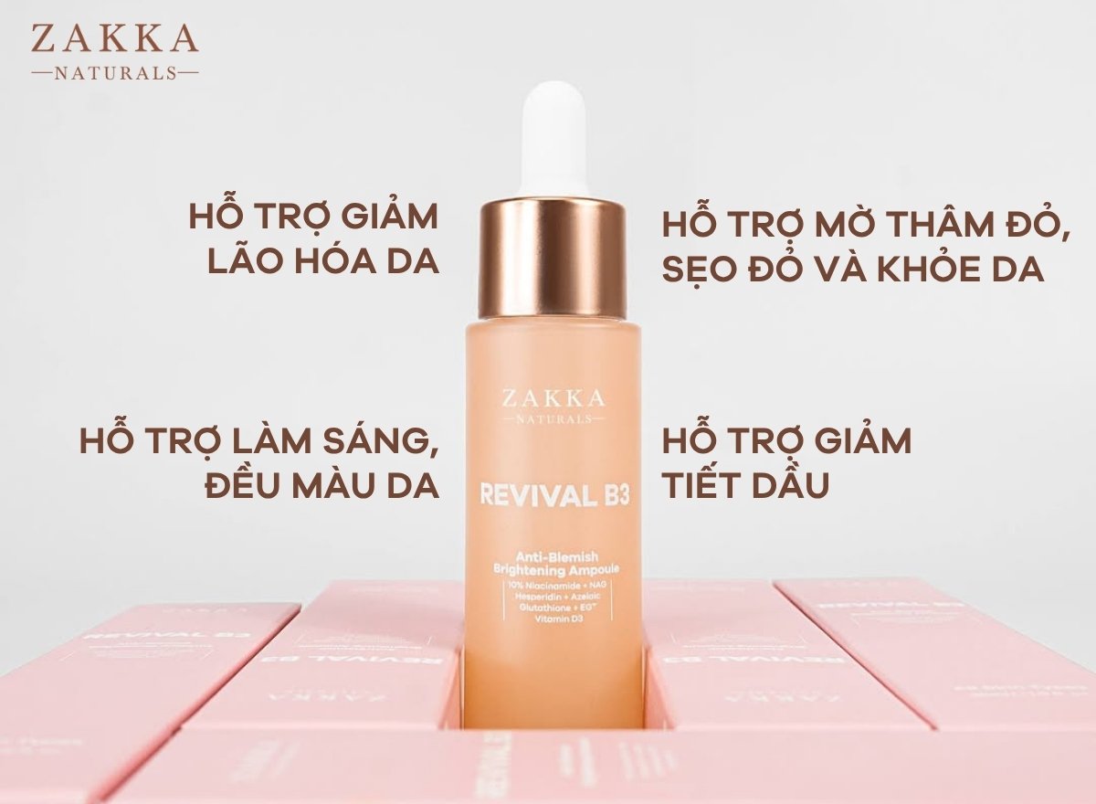 Review Niacinamide Zakka: Hiệu quả kép sáng da mờ thâm và kháng viêm